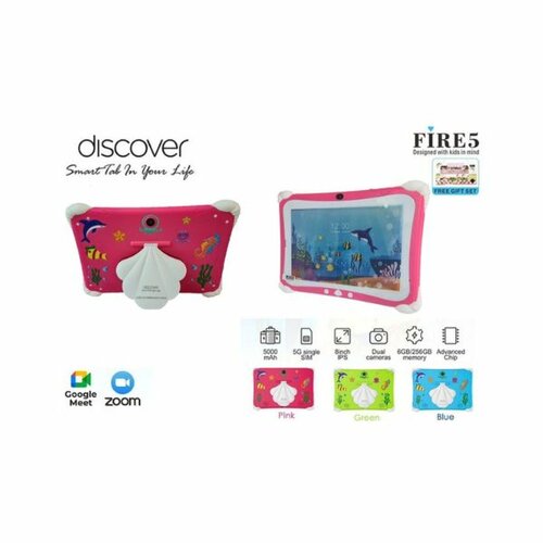 Discover Fire 5 8Inch Kids Tablet 6GB RAM 256GB ROM 5G Single sim Dual camera 
